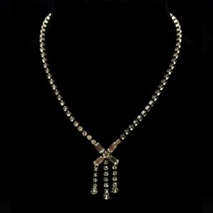 Vintage rhinestone choker necklace.